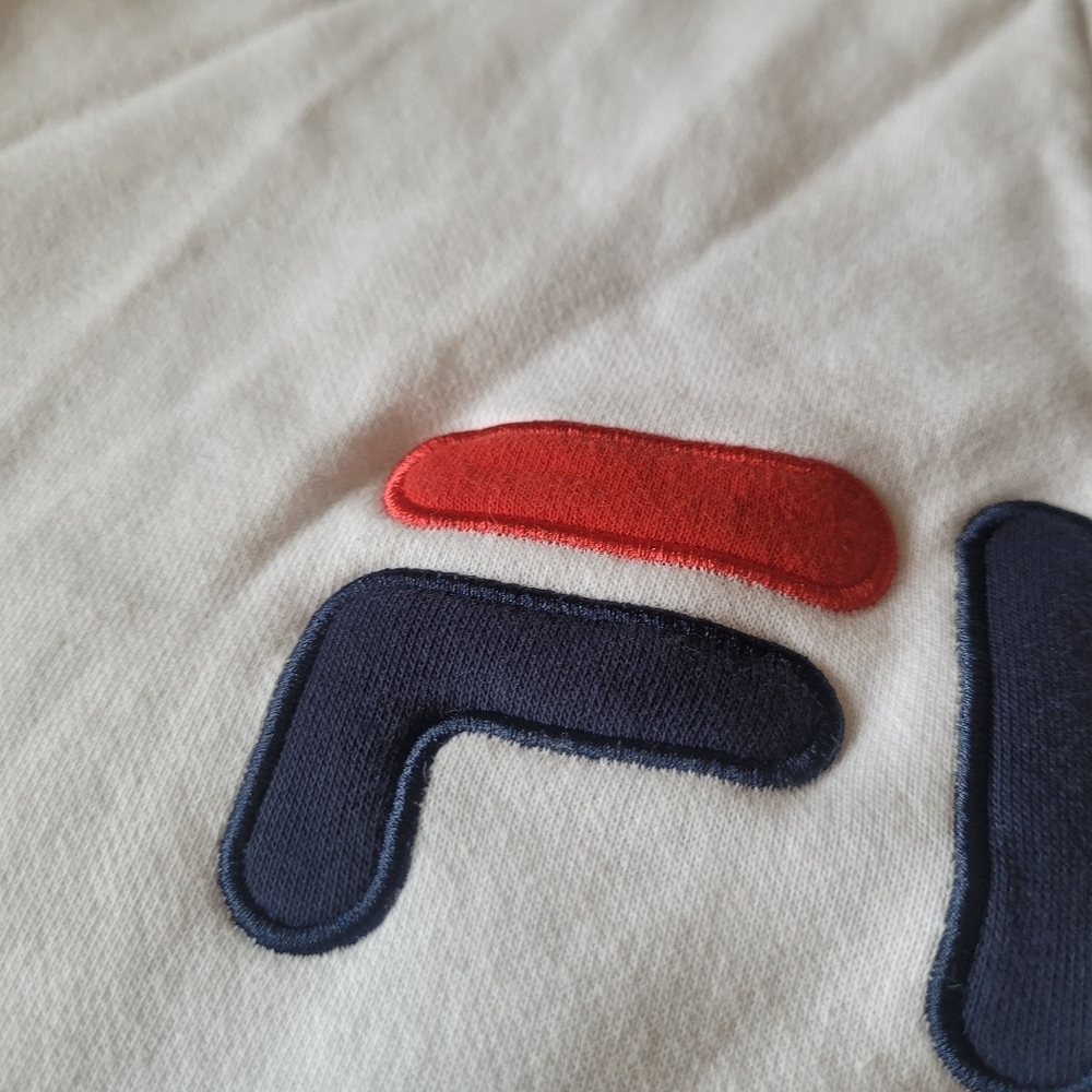 Vintage White Fila Pullover SweatShirt Size XLarge - Picture 5 of 6